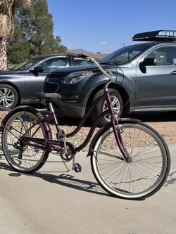 Beautiful Burgundy Woman’s Bike Cruiser