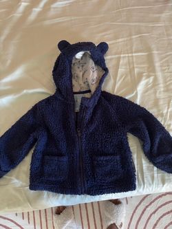 Baby Sherpa Hoodie Jacket with Bear Ears