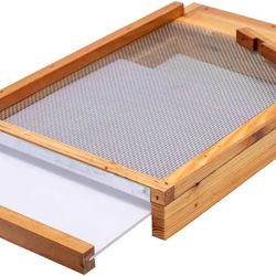 New-8 Frame Beeswax Dipped Screened Bottom Board For 8 FRAME Langstroth Beehives 14″ X 22″ X 2-9/16″