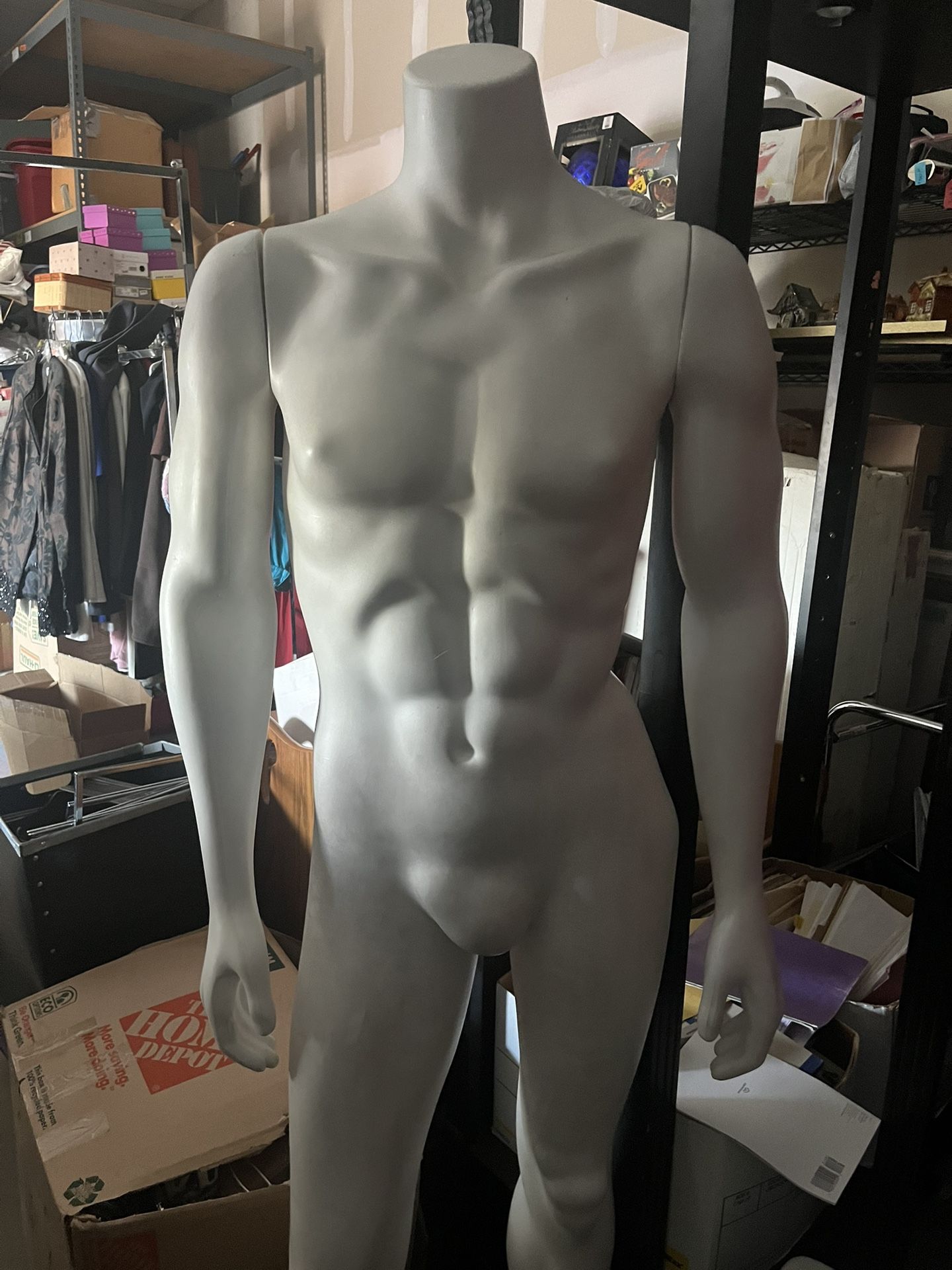 Retail Male Manikin With arms No Stanchion