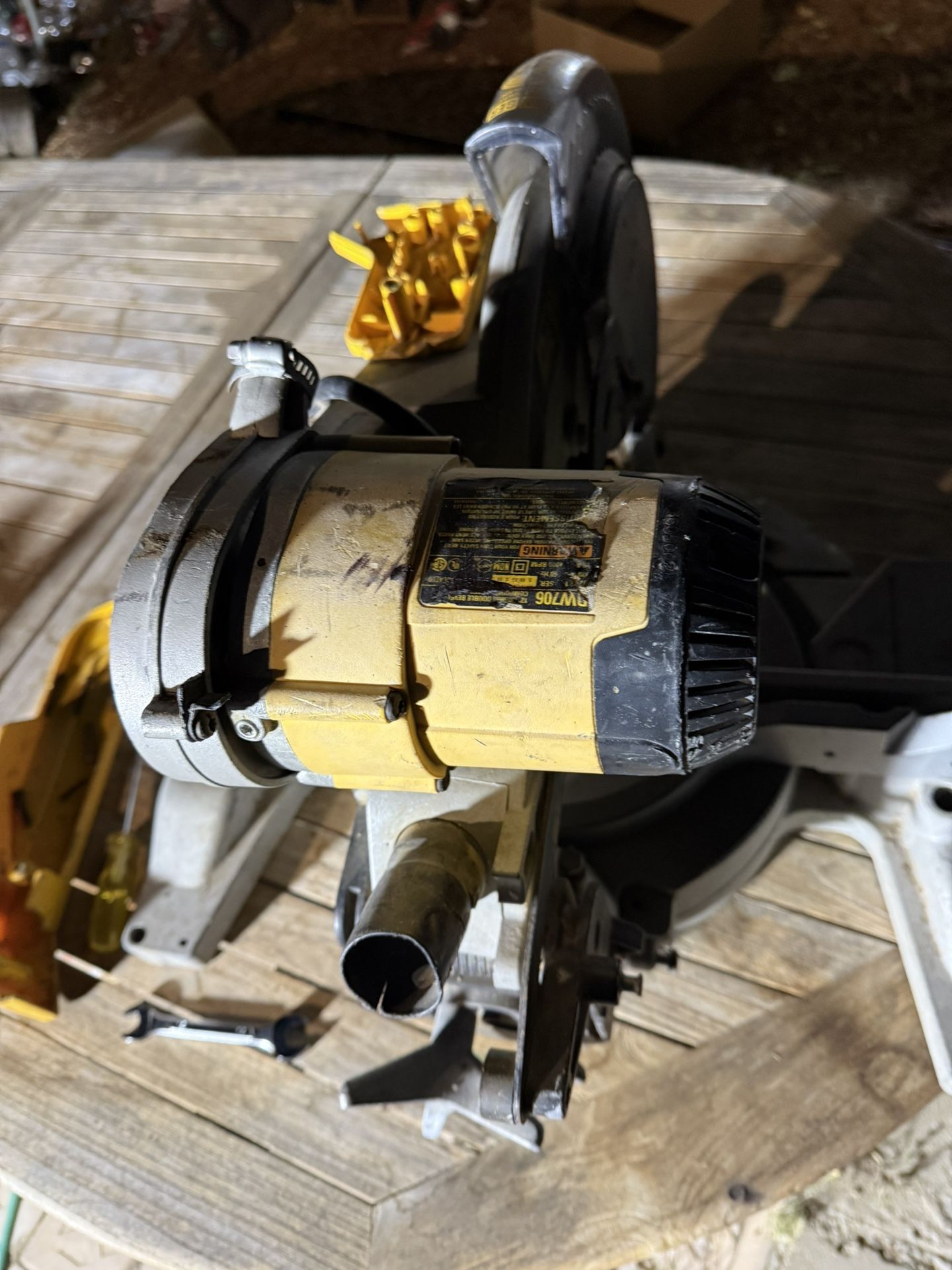 dewalt dw706 miter saw for parts