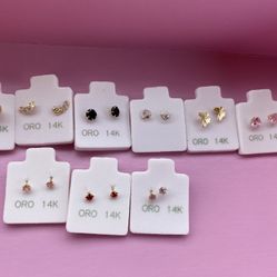 Aretes De Oro Diferentes Precio 
