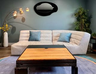 Shabby Sectional Sofa in Vintage Bianco by Timothy Oulton