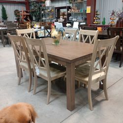 Farmhouse Style Dining Table Set 