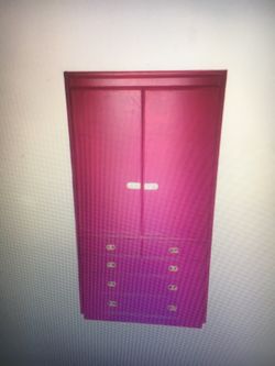 Hot pink armoire highboy really nice