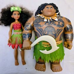 Disney Moana Maui New No Box Set Dolls 11 In 