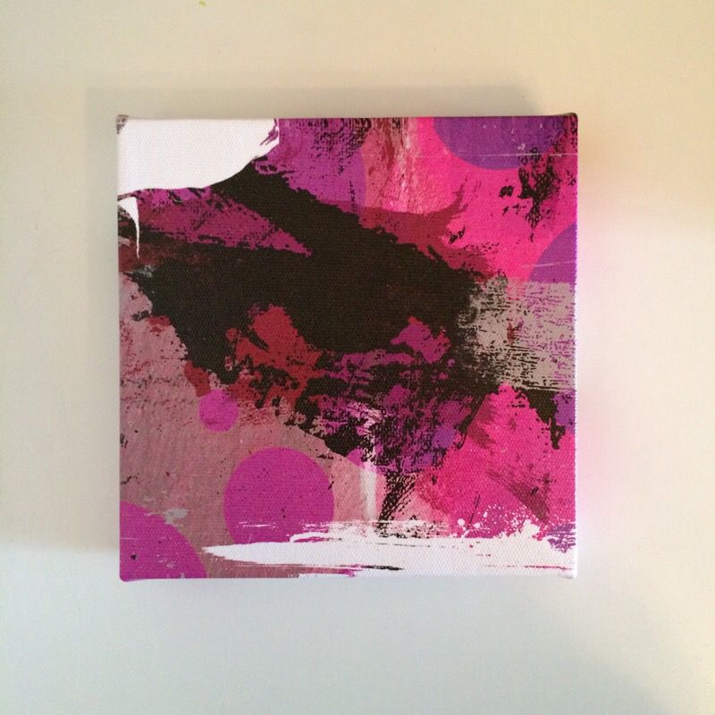 Pink print canvas