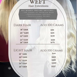 Hair extension bundles