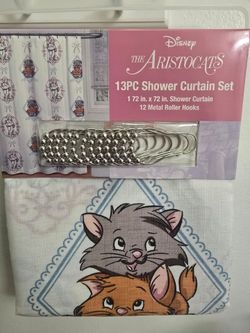 🎀 Disney Aristocats 13pc Shower Curtain 🎀