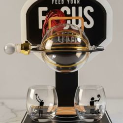 Basketball Decanter Bar Set w/ Glasses – Man Cave Bar Decor