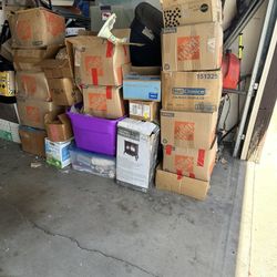 Antique, 21 Boxes In Total Ceramic Wear And The Glass Price $60 For All The Boxes