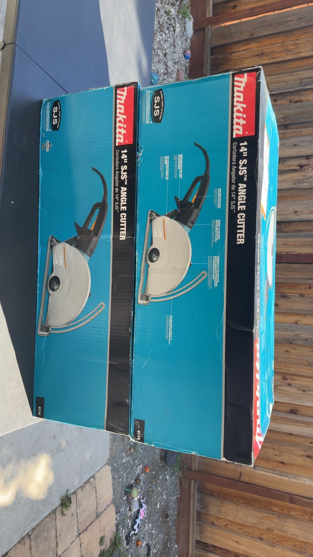 Makita15 Amp 14 in. Corded SJS Electric Angle Cutter with AC/DC Switch 