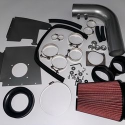 LA Zona Auto Parts 97 to 03 Ford F150 F250 Expedition Navigator Aluminum Air Intake filter filtro de aire pompa silver