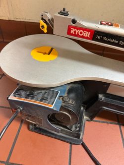 Ryobi 16 in variable speed  scroll saw corded tilting cut table