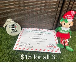Elf , Certificate And Santa Cam 