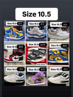 Jordan’s Nikes and more size 10.5 cheap deals