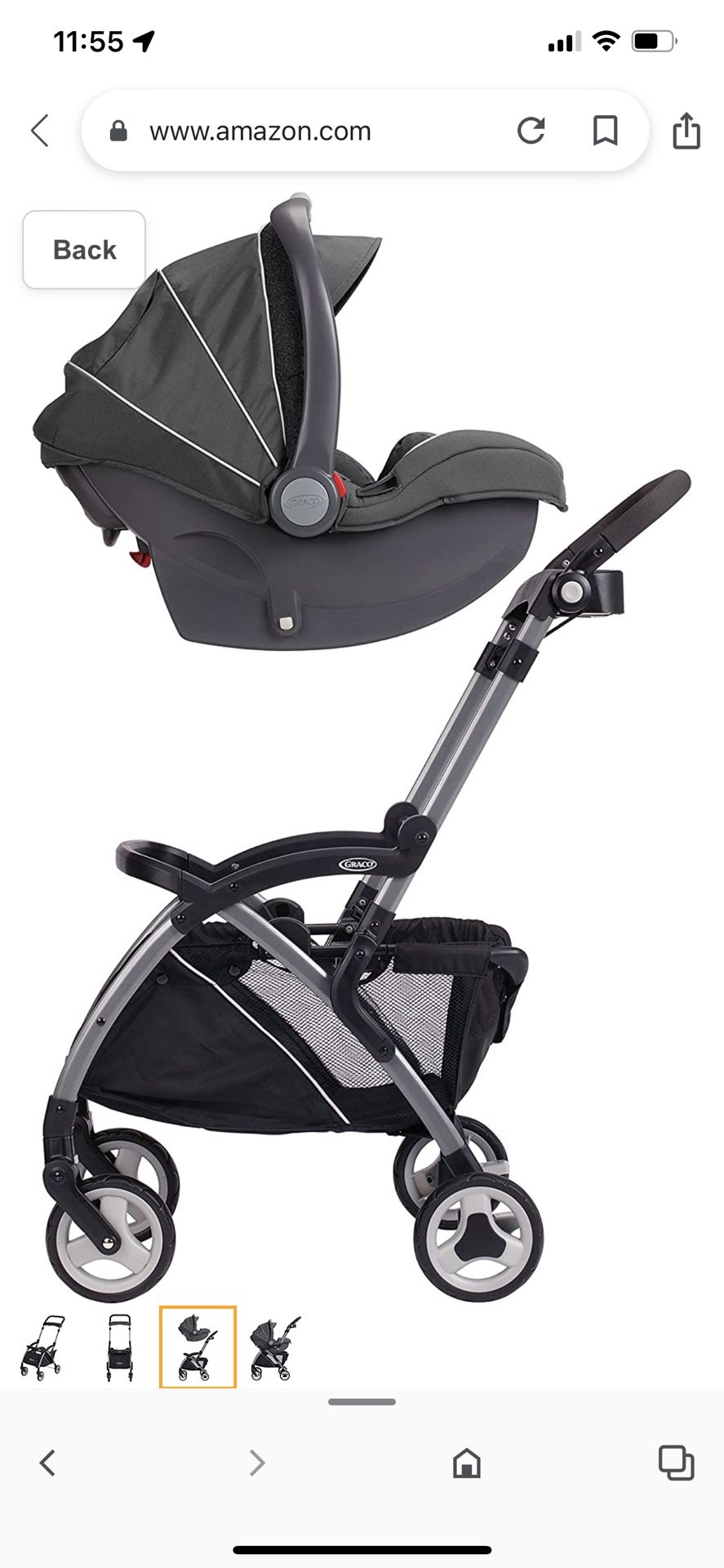 Graco Snugrider Combo With Car Seat 