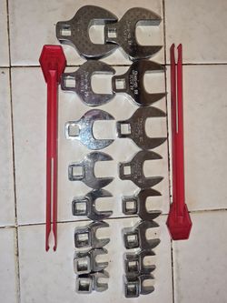 Snap-on 3/8 drive Open end Crowfoot Wrenches