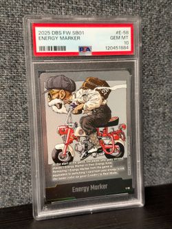PSA 10 Silver Energy Marker E-58 Smoking Master Roshi Dragon Ball FW SB01