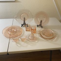 Pink Depression Glass 