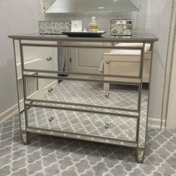 Mirrored Glass Dresser