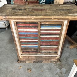 Beach Style Outdoor Dry bar and Curio cabinet 