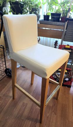 White Blonde Wood Ikea Tall Dining Chairs