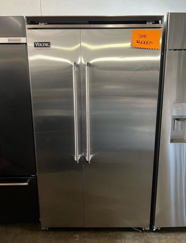 Viking Stainless Steel Built In Refrigerator ER