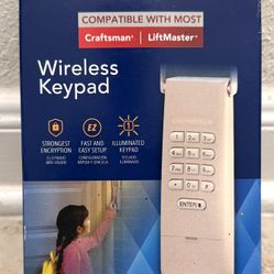 Chamberlain Wireless Keypad Compatible with Craftsman and Liftmaster New In Box