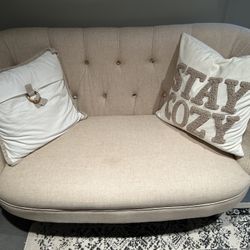Beige Fabric Sofa