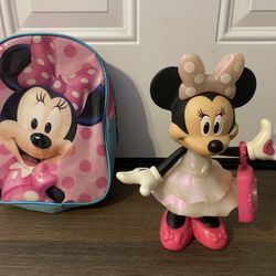 Minnie Mouse Doll And Backpack
