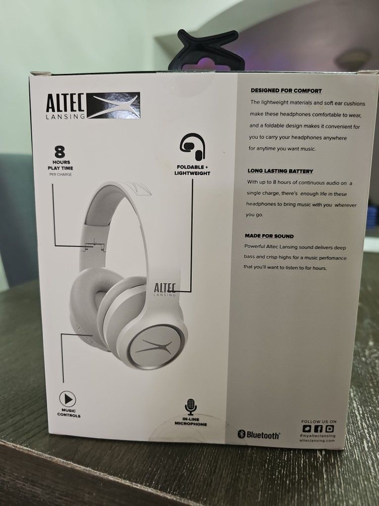 Altec Lansing R3volution X Over Ear Wireless Headphones.