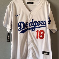Dodgers Home Jersey #18 Yamamoto