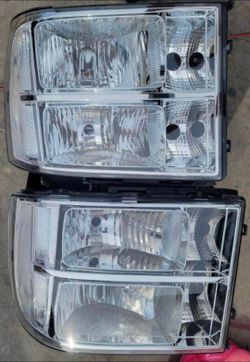 07-13 GMC Sierra Headlights Faros Calaveras Micas Luces Lamps