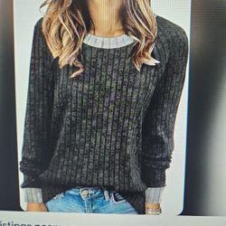 Long Sleeve Shirt For Women's Lightweight Sweater