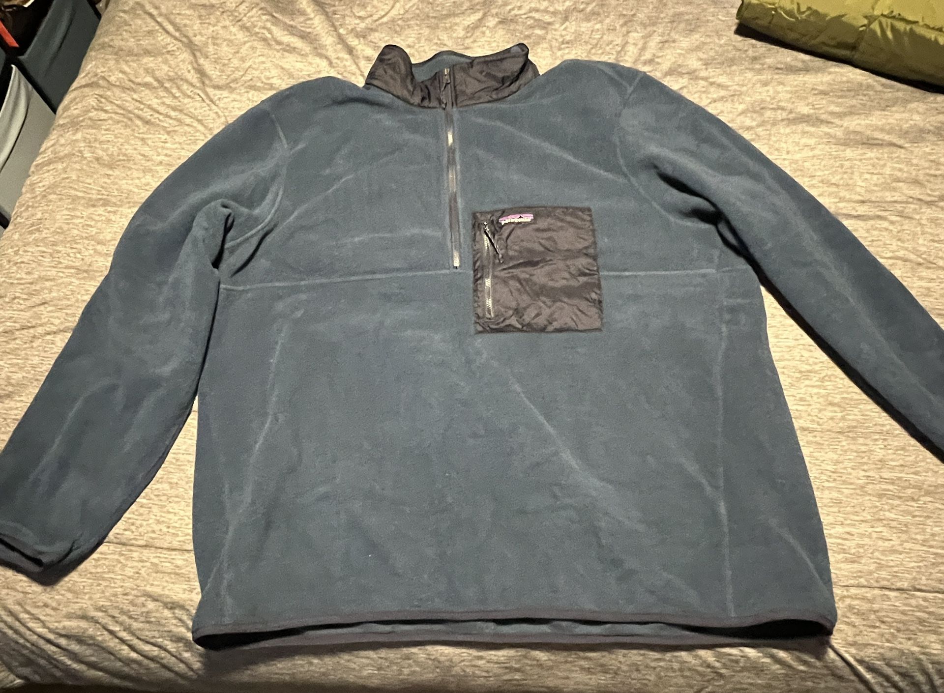 Patagonia Men's Microdini 1/2-Zip Fleece Pullover - XXL Cement Blue