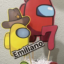 Among Us Party Birthday Centerpieces 