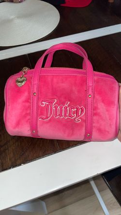 hot pink vintage juicy couture barrel bag 