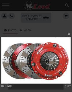 C6 Z06 McLeod RXT1200 Clutch