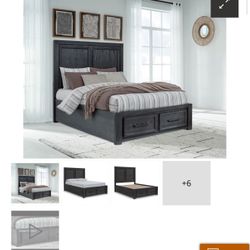 Ashley’s Foyland Queen Two Drawer Bed Frame
