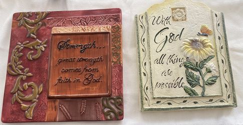 Religious Plaques $5 ea