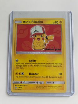 Pokémon The Movie: I Choose You Pikachu Ash's Pikachu (SM108) Promo Card
