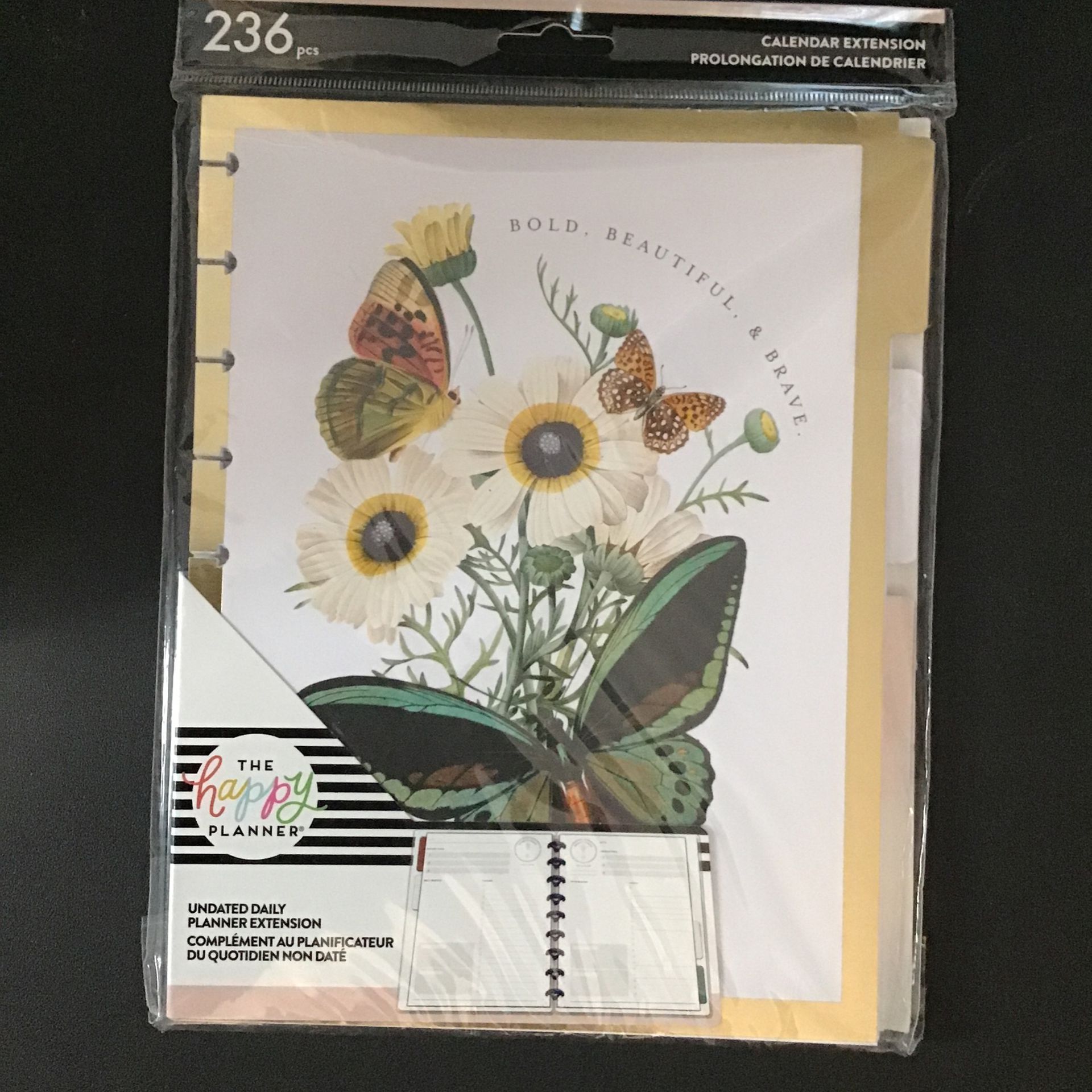 The Happy Planner Papillon Undated Daily Planner Extension $5.00