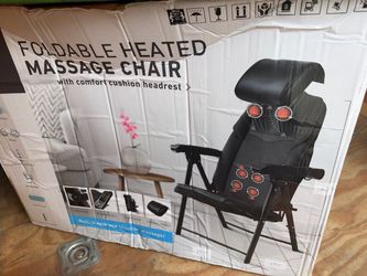 sharper image foldable heated massage chair