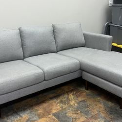 Gray Reversible Sectional Couch