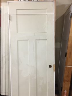 30” wide by 80” high, interior door HOLLOW CORE with jamb  2/6 x 6/8 30” x 80”