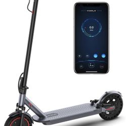 350W Motor, Max 21 Miles Long Range, 19Mph Top Speed, 8.5" Tires, Portable Folding Commuting Electric Scooter Adults with Dual Braking System and App 