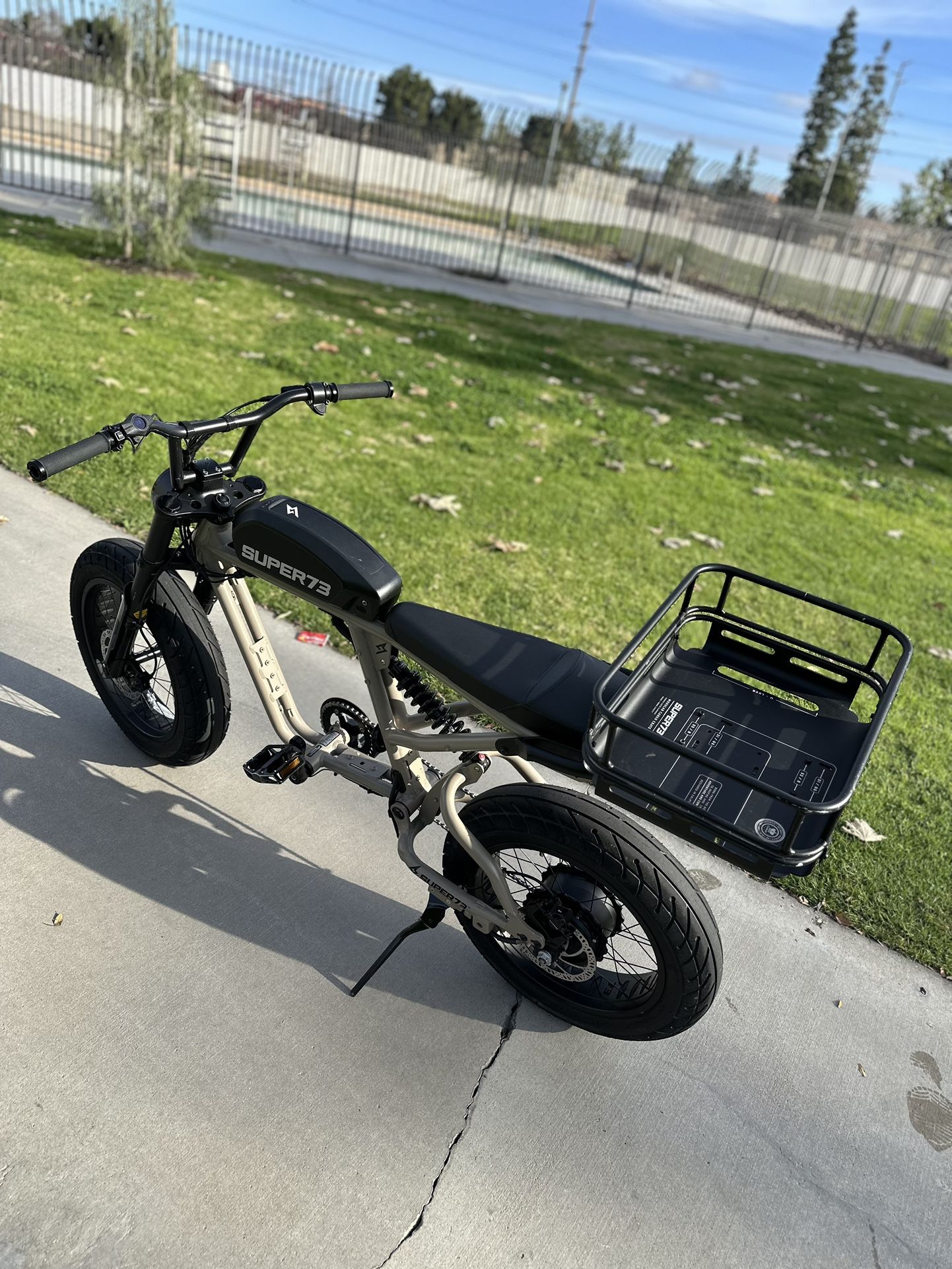 Super73 R Series Electric Bike Rear Rack & Modular Cargo Crate for Sale ...