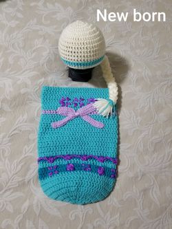 crochet baby elsa cocoon