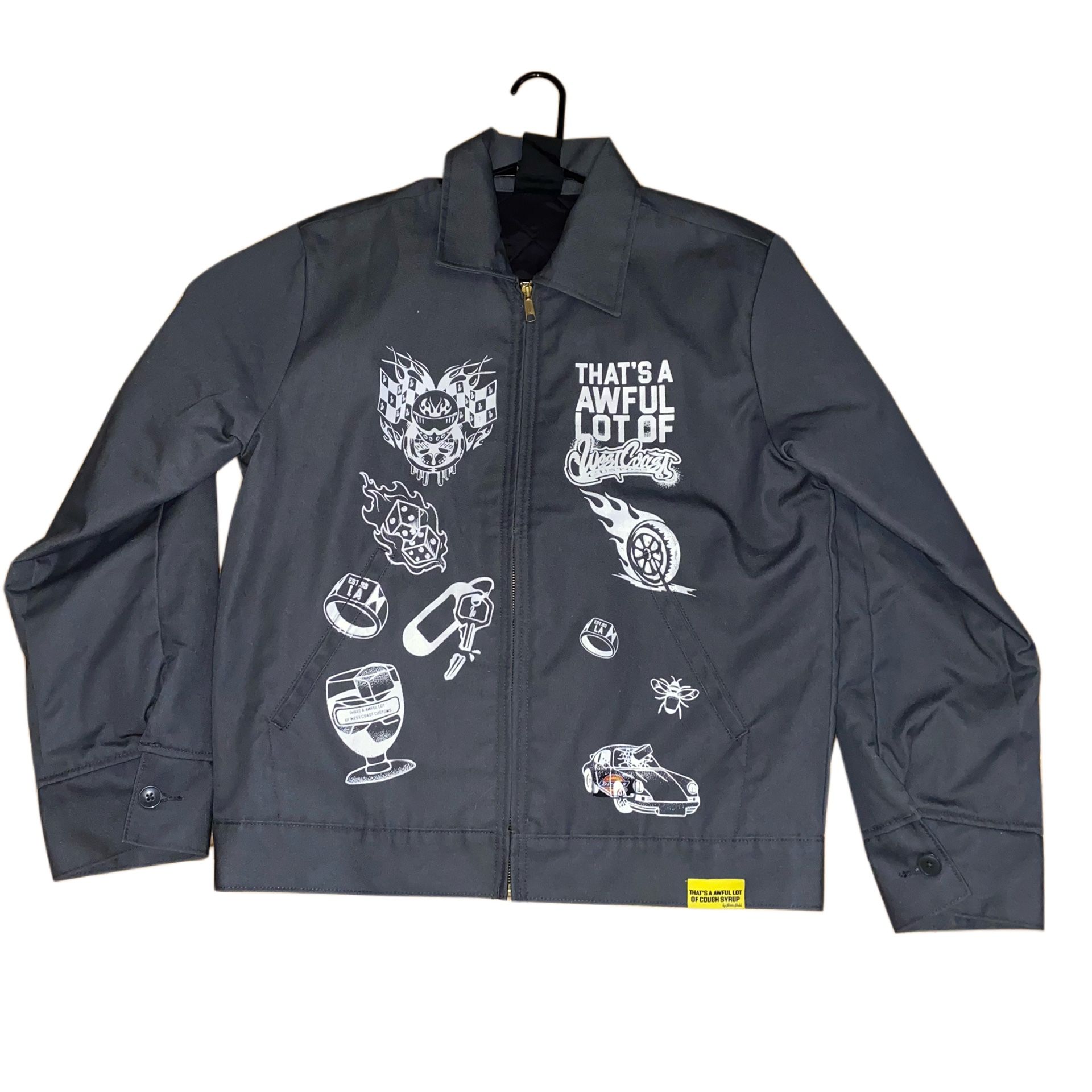 Awful Lot of Cough Syrup Dickies Jacket Size Medium for Sale in Azalea